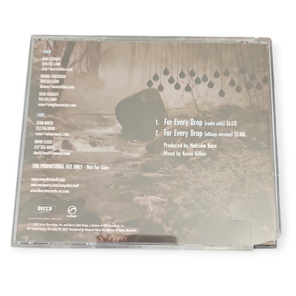 Sonya Kitchell – For Every Drop [2008 Promotional CD Single] - Picture 2 of 3